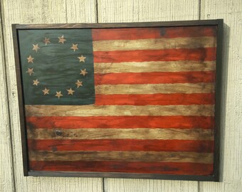 Vintage American Flag Wall Art vintage american flag wood | etsy Vintage American Flag Wall Art vintage american flag wood | etsy