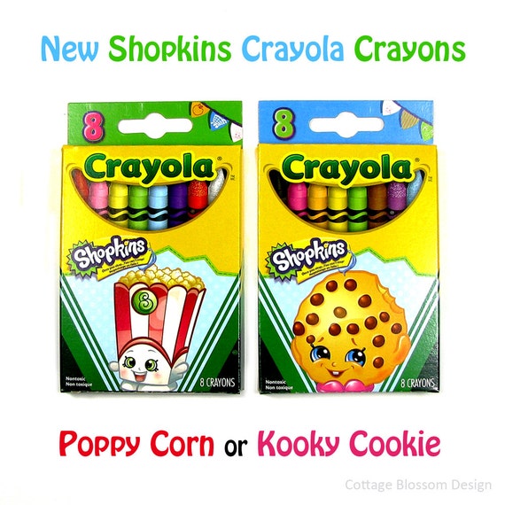 Shopkins Crayola Crayons Poppy Corn Kooky by CottageBlossomDesign