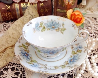 Vintage Jyoto China Tea Cup and Saucer Made in Occupied Japan #192