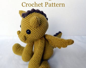 PATTERN: Galahad the Dragon Crochet Amigurumi Pattern