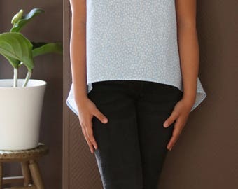 Oversize cotton top, Short sleeves top, organic cotton top, minimalist top