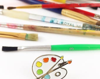 Paint Palette Enamel Pin