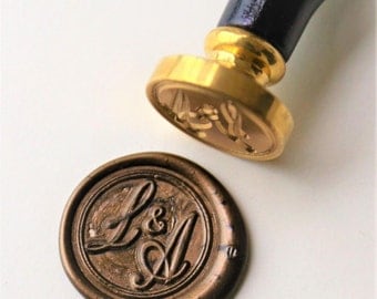 Personalized Initials wax seal stamp/Custom monogram wedding seals/wedding invitation seal/custom wedding stamp