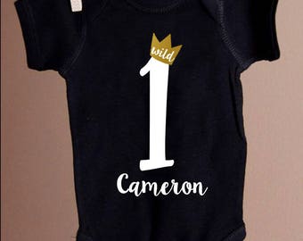 Wild One Birthday. Boy Girl. Birthday Shirt. 1st birthday shirt. Wild one shirt. Bodysuit. Birthday outfit. First Birthday. Cake Smash.