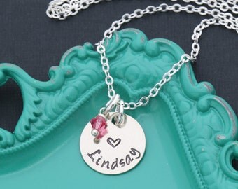 SALE • Heart Necklace Girls Heart Gift Custom • Girls Birthday Party Favor •Necklace Daughter Gift Love Necklace Small Heart Jewelry Toddler