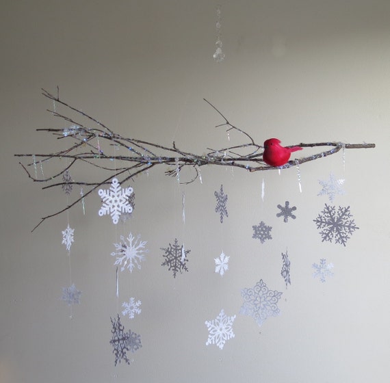 snowflake mobile home decor holiday decor hanging mobile snowflake mobile home decor holiday decor hanging mobile