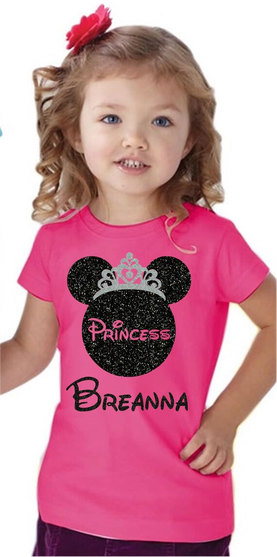 Disney Princess Shirt/Princess Shirt Glitter/Custom Disney