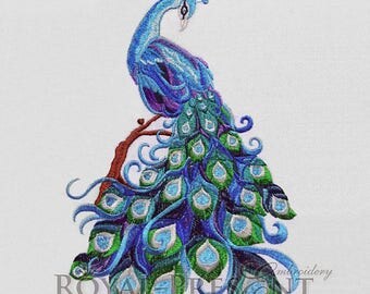 Machine Embroidery Design Luxurious peacock - 3 sizes
