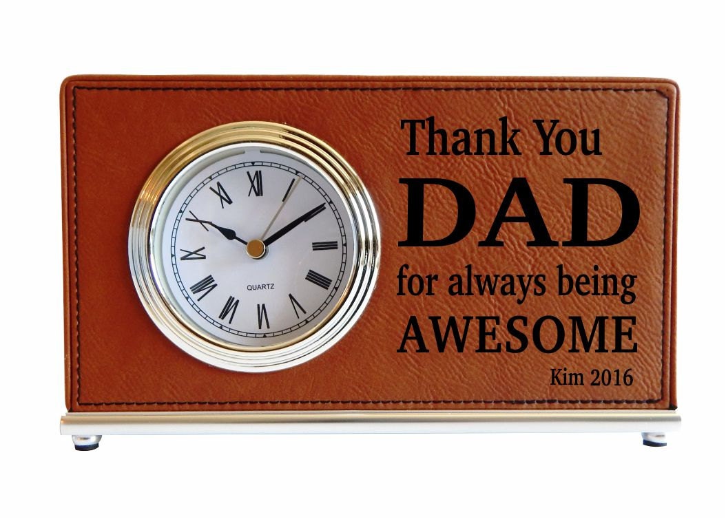 Dad Desk Clock Father's Day Gift Gift for Grandad Gift