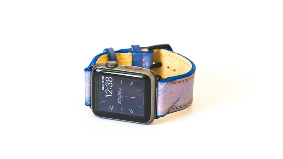 navy apple watch strap