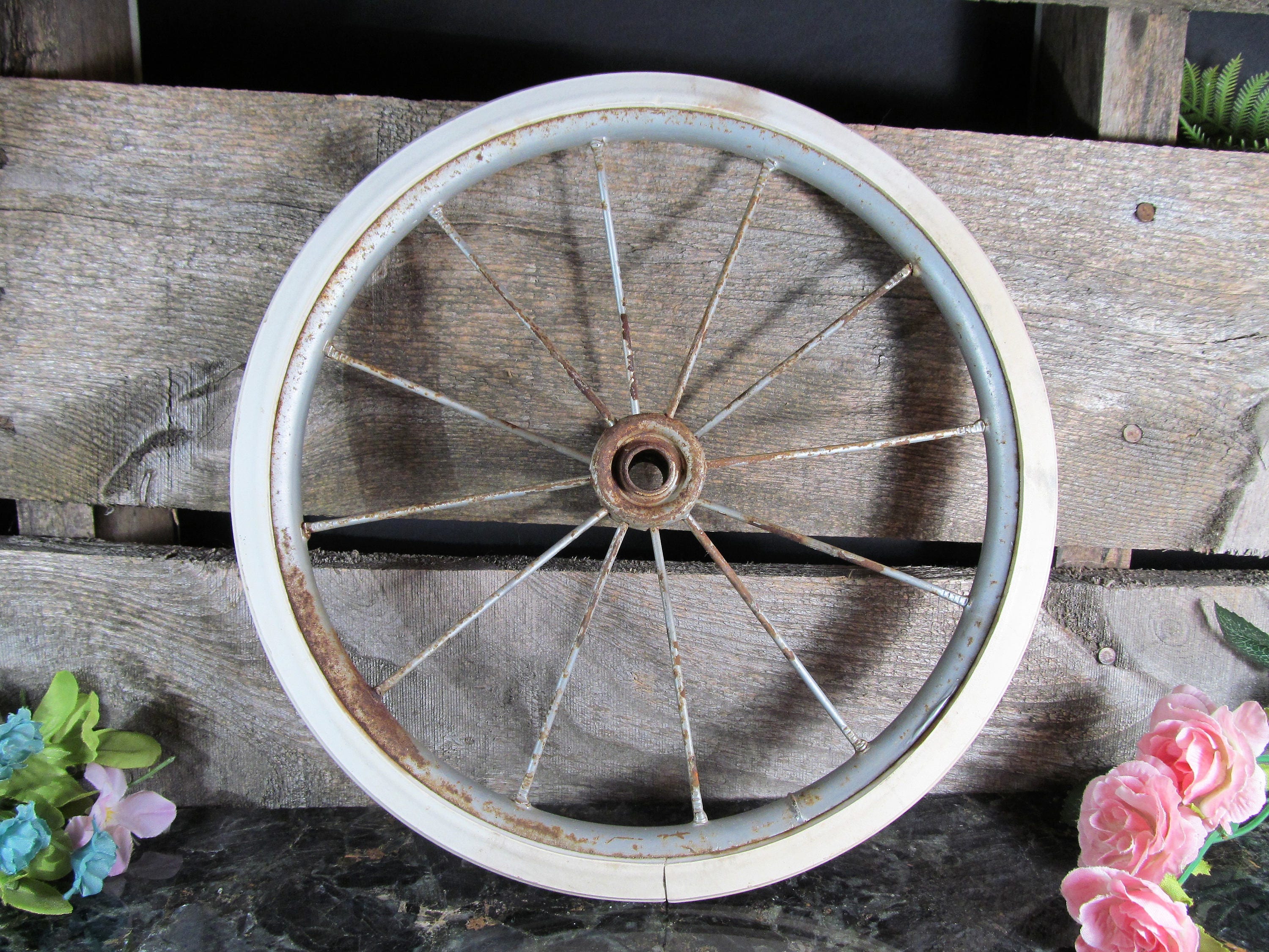 Vintage Wire Spoke Wheel, Doll Cart, Stroller or Baby Carraige Wheel