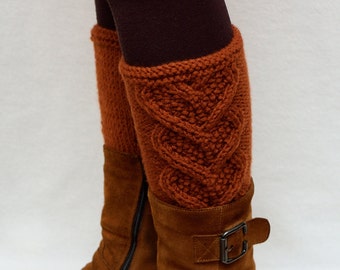 Boot Cuffs Hand Knitted Leg Warmers Womens Boot Toppers Knitted Boot Toppers Womens Boot Cuffs Knit Legwarmers womens gift for women for her