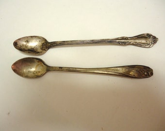 vintage silverplate baby spoon,vintage medicine spoons,baby spoons lot,old small spoons,kitchen junk drawer,old utensils spoons,