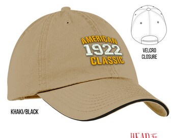 95th Birthday, 1922 Birthday, 95th Birthday Gift, American Classic Embroidered Hat, 95th Birthday Idea, 95 Years Old, 95 Birthday Gift