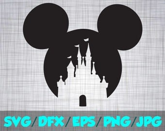 Disney Castle 2017 Iron On Decal Cutting File / Clipart in