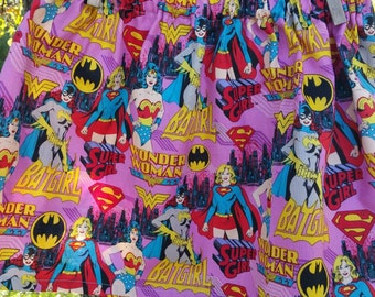 Superhero Skirt, Wonder Woman Skirt, Supergirl Skirt, Bat Girl Skirt, Superhero Outfit, Birthday Skirt, Girl Birthday Outfit, Christmas Gift