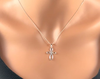 Minimalism Christian Abalone Sterling Necklace Minimalism Christian Abalone Sterling Necklace