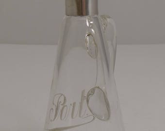 Small Antique Sterling Silver Mounted "Port" decanter - 1904