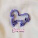 Horse cookie cutter, carousel horse cookie cutter, rocking horse cookie cutter custom cookie cutter, party cookie cutter, pony cookie cutter
