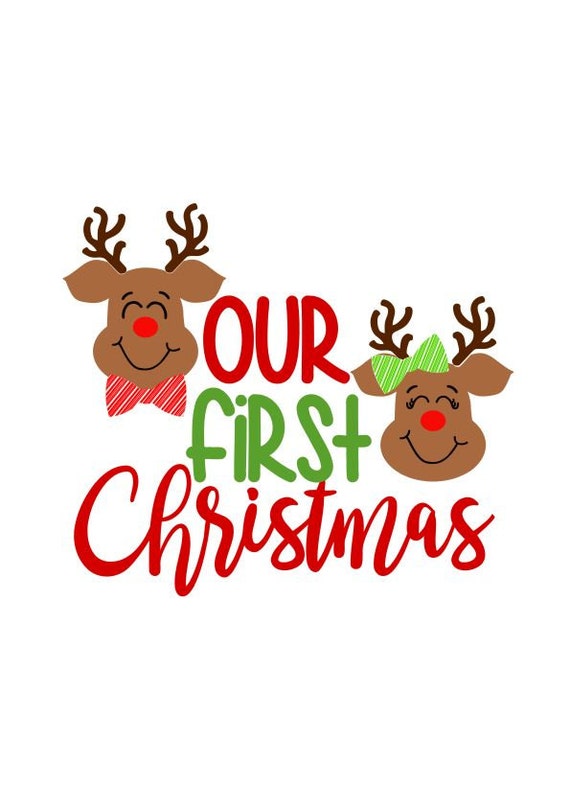 Download Our First Christmas SVG DXF EPS Ai and Pdf Digital Files