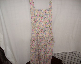 Pink Rose Bib Apron