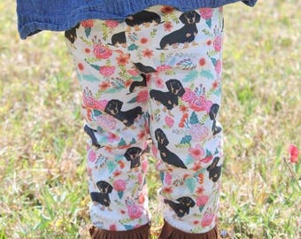 Easter Doxie Leggings