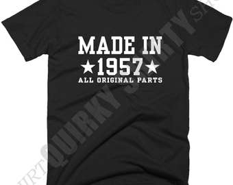 Made in 1957 shirt | Etsy