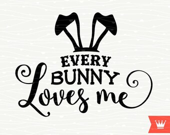 Download Happy Easter SVG Decal Cutting File Happy Easter Bunny Ears