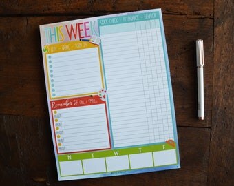 Teacher's Weekly Notepad - This Week in My Classroom