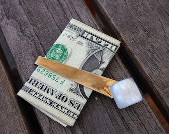 Blue Stone Money Clip