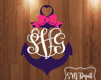 Open Anchor Svg, svg file, anchor digital file, split anchor file
