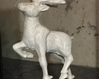Buck / Reindeer Cast Iron Statuette.