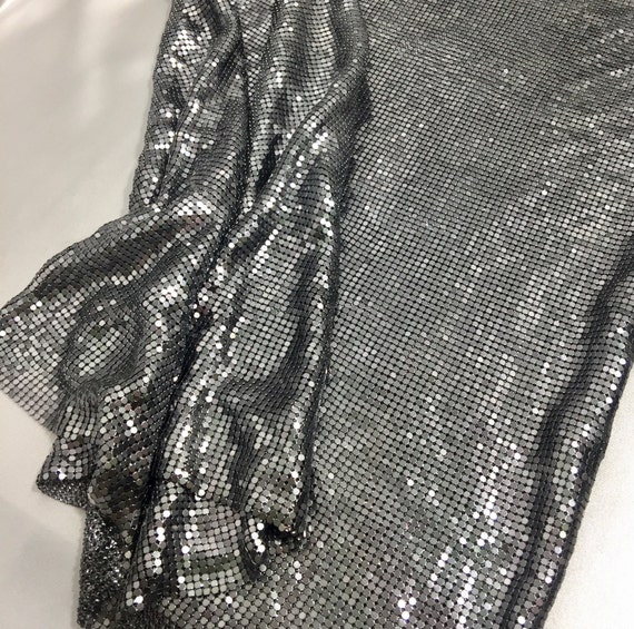 Gun Metal Mesh Fabric