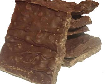 Homemade candy, crunchy bars, gourmet chocolate, chocolate candy, edible gifts, edible food, candy tray, food tray, food basket