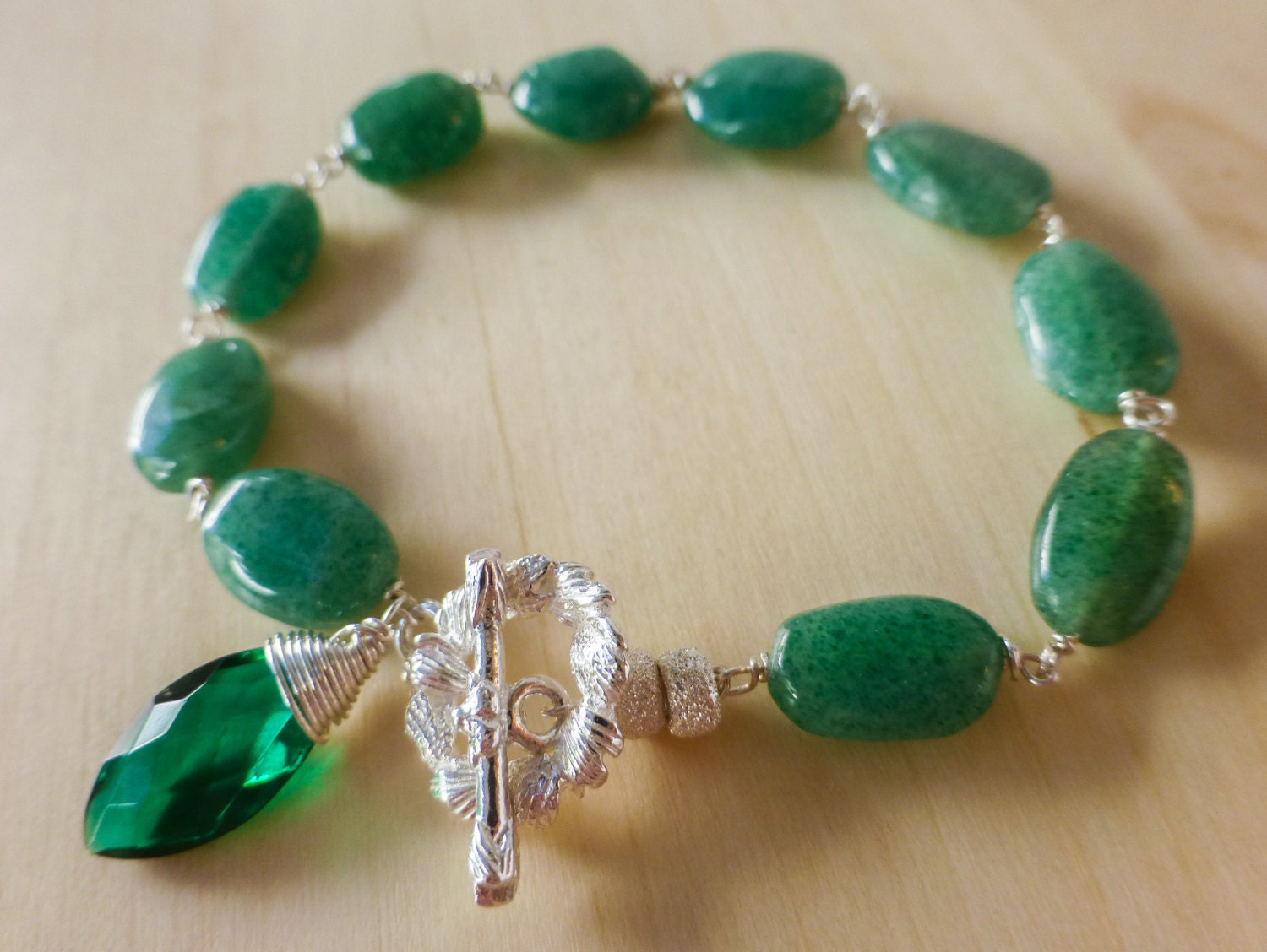 Emerald Green Bracelet Aventurine Bracelet Gemstone Bracelet