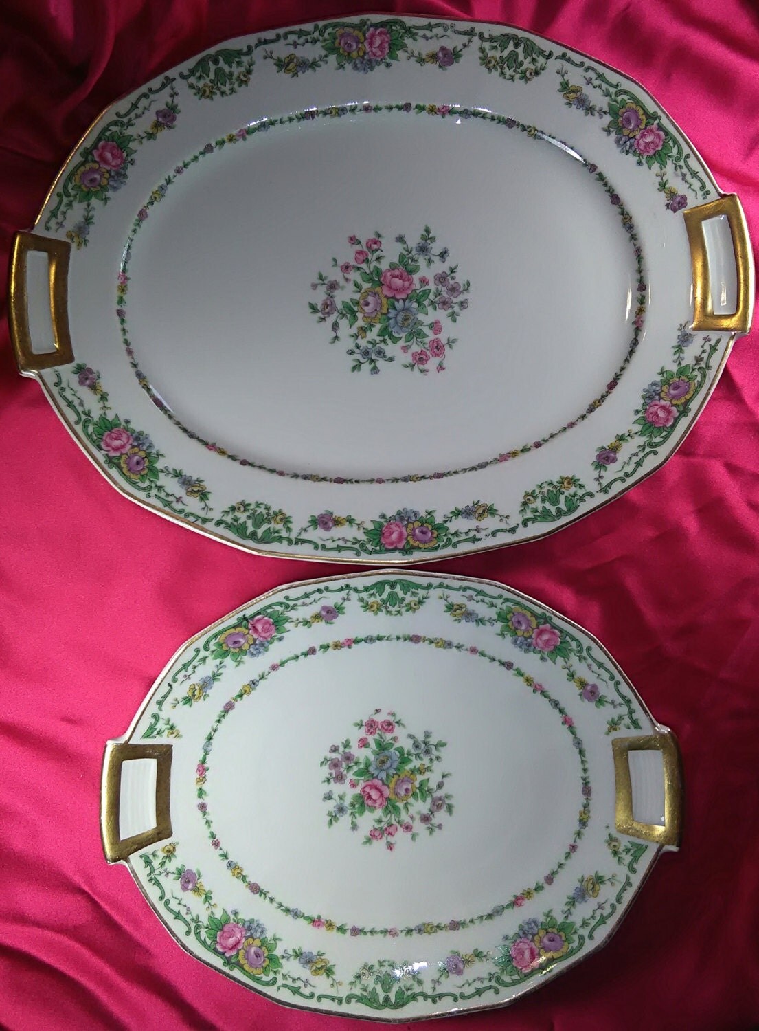 Serving Platters Pair Platters French Limoges French Ivory
