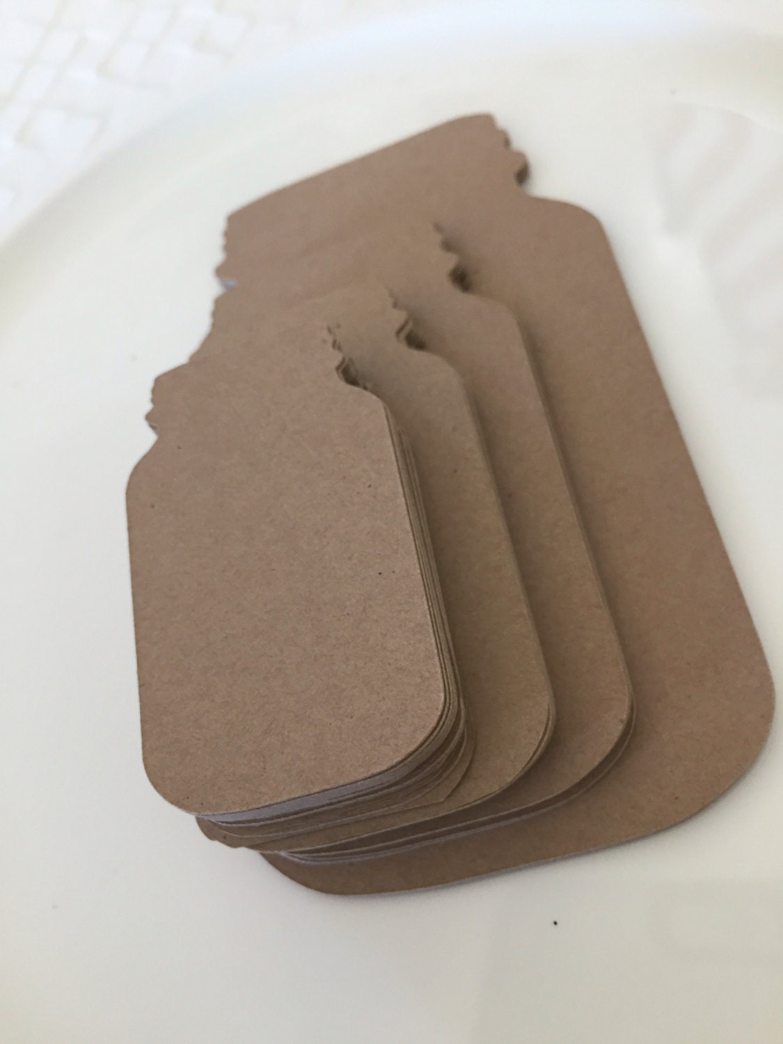 Mason Jar Die Cut Shapes Kraft 65lb Cardstock