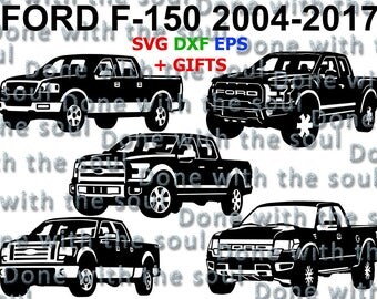 Ford F150 – Ford Pick Up - F 150 - Ford Pickup - Car vector - Ford Digital - Ford cut - Car svg - Ford raptor – Svg Eps Dxf - Car cut file