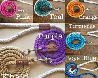 Custom Ombre Rope Dog Leashes (MADE TO ORDER)
