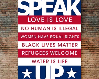 2017 Protest Sign - Rally Sign, Trump Sign, Black Lives Matter Sign, LGBTQ Sign, Women's Rights Sign, NDPL Sign