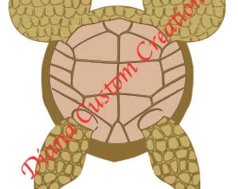 Crush Turtle Mickey Head Finding Nemo SVG Cricut Silhouette