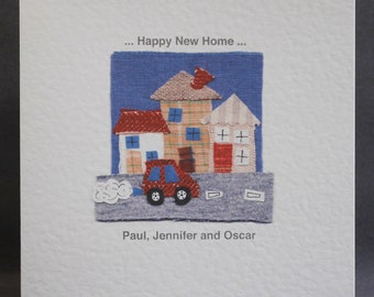 Personalised Printed New Home Card, Moving House Card, New House Card, New Home Card, House Warming Card. Please read item details.