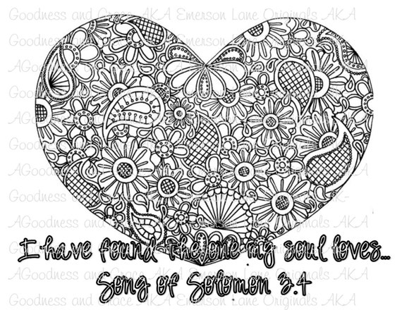 Cute Song Of Solomon Coloring Pages for Adult