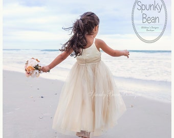 Sequin Flower Girl Dress, Sparkle Baby Girl Dress, Gold Cream Ballet Dress, Tutu Dress, Sparkle Gold Dress, Vintage Dress, Photography Dress