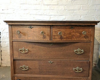 SOLD: Antique Wood Dresser / Side Table / Nightstand