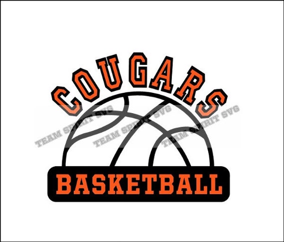 Cougars Half Basketball Download Files - SVG, DXF, EPS, Silhouette ...