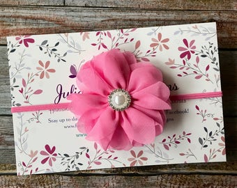 Bubblegum Pink Headband, Baby Headband, Newborn Headband, Baby Girl Headband, Pink Headband, Infant Headband, Toddler Headband, Headbands