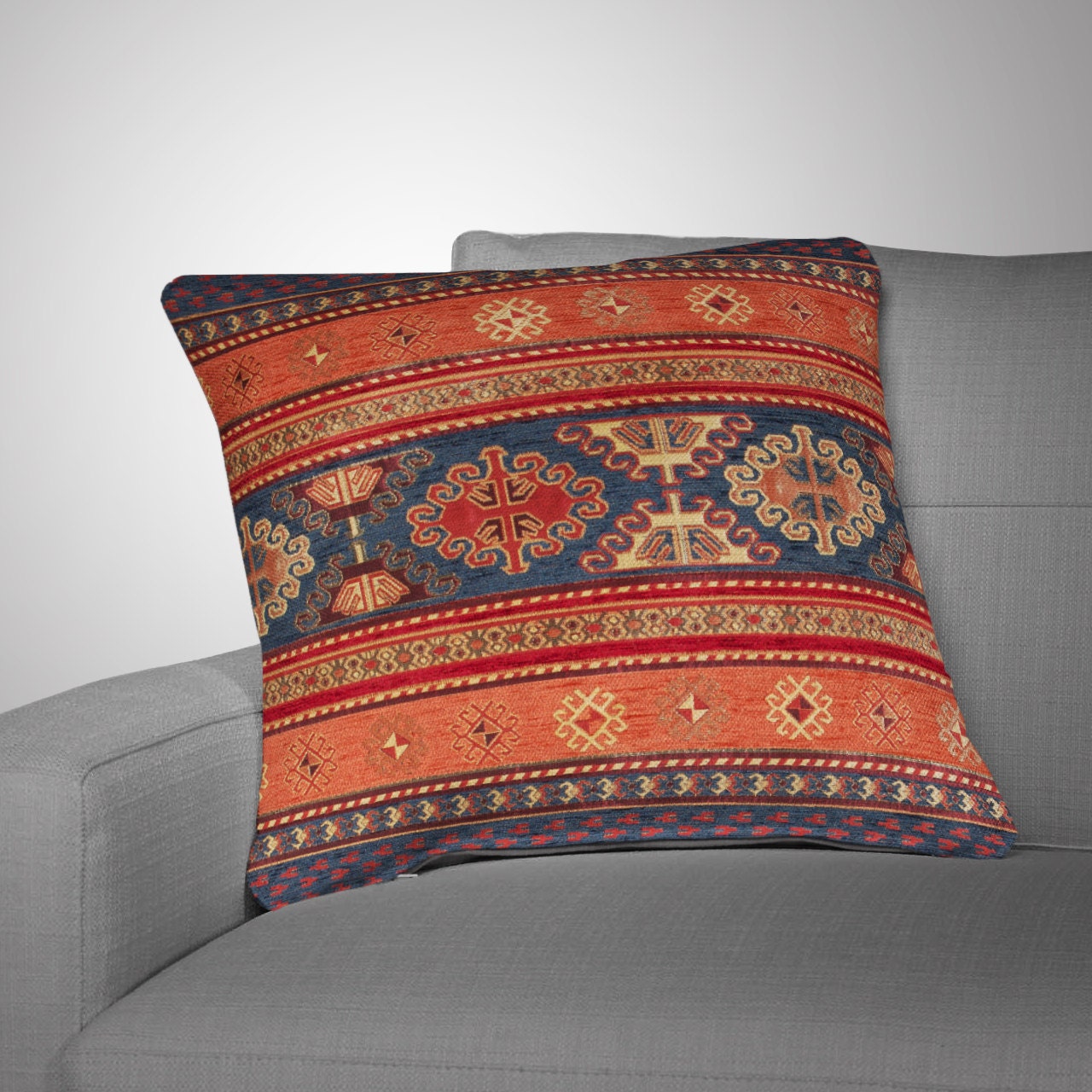 KILIM PILLOW Cover Turkish Pillow Tribal Pillow by OneHappyPillow