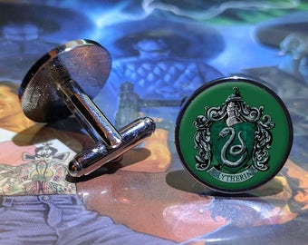 Harry Potter Cufflinks - Gryffindor, Hufflepuff, Ravenclaw, Slytherin, Deathly Hallows