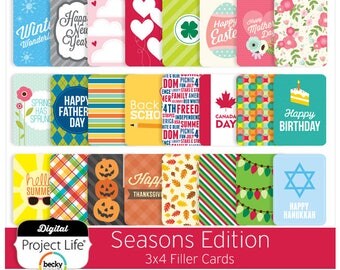 Project Life "Seasons" Edition - 3x4 Cards